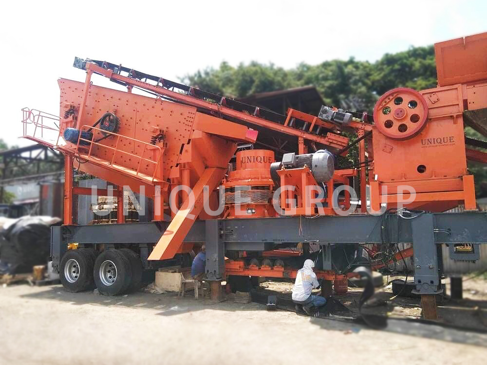 100t/h mobile stone crusher plant is installed successfully in Philippines