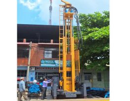 260m wheeled water well drilling arrived in Peru