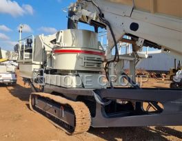 Tracked sand maker built up in Tanzania
