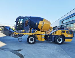 Steps for using a self-loading concrete mixer truck